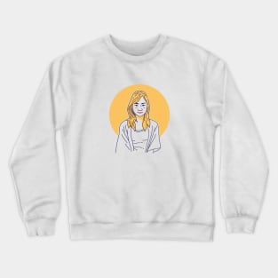 Women Line Art Crewneck Sweatshirt